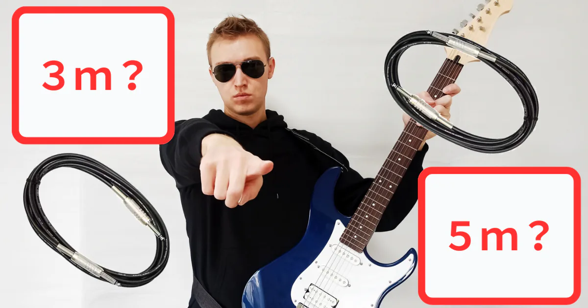 ギターシールドは3mと5mどっち？用途別の選び方