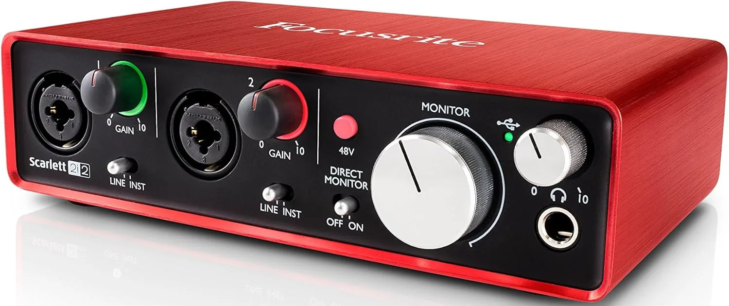Focusrite Scarlett 2i2 4th Gen の外観